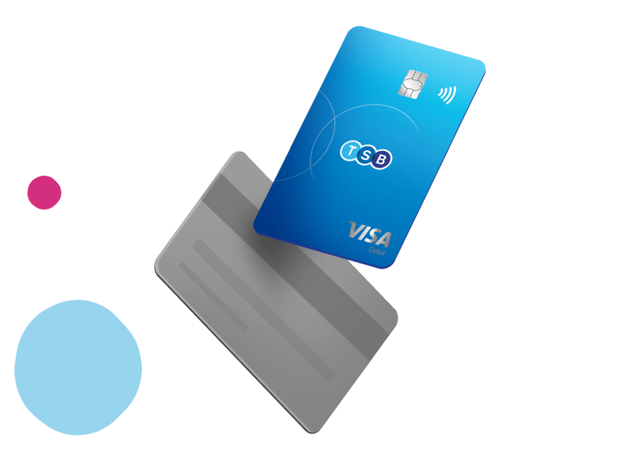 TSB cash account bank card.